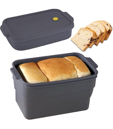 Faltbare Silikon-Brotform Mit Deckel – 21,6x13,9x4,8cm, Antihaftbeschichtet, Ofenfest & Spülmaschinengeeignet