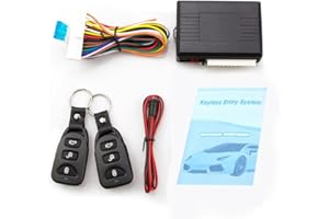 XZANTE Cerradura de Puerta Kit Central Remoto Auto Sistemas de Alarma de Coche Universal Cierre Central de Sistema de Entrada sin Llave con Control Remoto