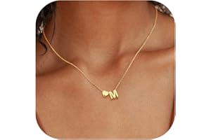 Chriscoco Collana Argento 925 Donna Ragazza Collana con Iniziale Collana Cuore con Ciondolo Collana Lettera A-Z Collana Iniziali Collana Donna Argento/Oro - con Portagioie
