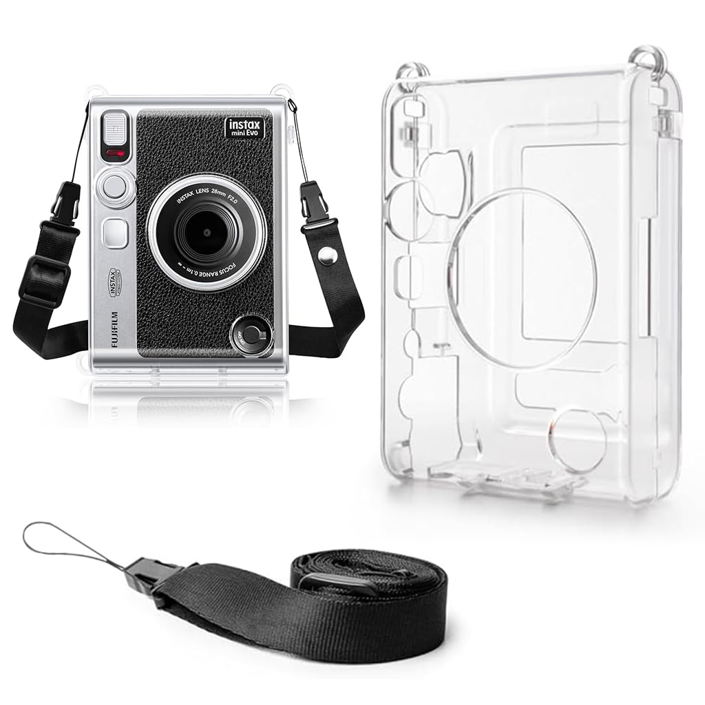 ZORBES Clear Case for Fujifilm Instax Mini Evo Camera: Fashion Transparent Protection