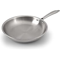AGARO Tri-Ply Steel Kadai With Lid - 2.25L, 24cm - Induction & Gas Compatible - For Frying, Cooking, Serving