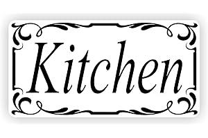 WaterShed Designs Kitchen Door Sign Self Adhesive Vinyl Sticker, Decal