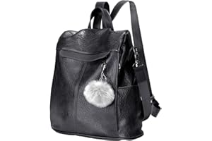 Puwuzixi Women Backpack Waterproof Anti-Theft Lightweight PU Fashion Travel Multipurpose Convertible Purse Shoulder Bag Handbag Backpack