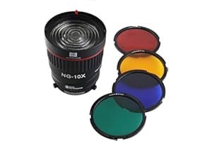 Hersmay NG-10X Mocowanie Bowensa Obiektyw Fresnela Adapter do ogniskowania Punkt Fresnela Adapter S-Mount 10-40° 5X jaśniejszy do Godox sl-60w Mocowanie Bowens Lampa studyjna Lampa błyskowa LED