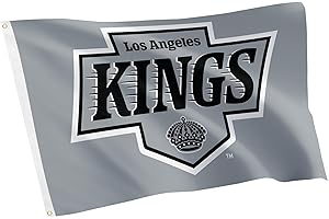 Desert Cactus Los Angeles Kings Flagge NHL 100% Polyester Indoor Outdoor 90 x 152 cm National Hockey League Team Flaggen LA (Flagge C)