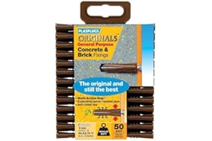 PLASPLUGS Plasplug SGP550 General Purpose Multifix Fixings Available in Brown or red Color (May Vary) These Versatile fixings are Designed for a Wide Range of Applications