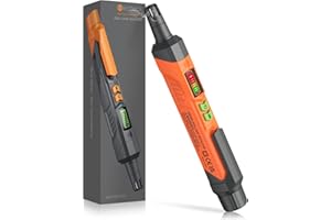 Neoteck Detector de Gas Detector de Gas Natural con Alarma Audible y Visual Detector de Fugas de Gas para Localizar Fuentes de Fuga de Gas Combustible como Metano, Propano para Hogar y RV-Naranja