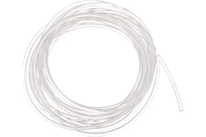 sourcing map Polyuréthane Courroies Rondes 2mm Diamètre 3 Mètres Longueur Lisse Surface PU Uréthane Ceinture pour Transmission d'entraînement Blanc