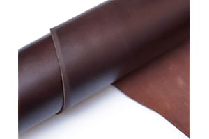 QMYBROW Echtlederblätter für Lederhandwerk - Vollnarben-Büffellederquadrate - ideal für Schmuckherstellung, für Lederhandwerk, Handwerk Werkzeug Nähen Hobby Werkstatt Basteln Leder (6"x12", Tiefe Weinfarbe)