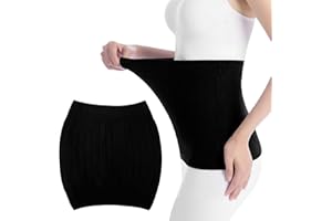 Leikedun Cinturón Térmico de Cachemira para Cadera, Faja Lumbar Caliente, Negro, Soporte para Cintura y Alivio de Dolores Menstruales