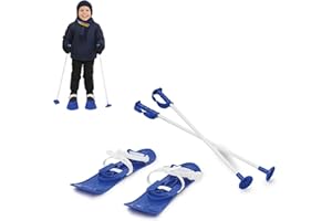 Jamara 460382 - Snow Play Funny Carve 1st step 42 cm blu – Costruzione aerodinamica, Anelli di fissaggio regolabili e sicuri, Sup. antiscivolo superiore