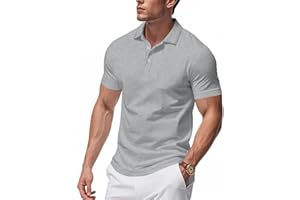 MOKBAY Polo Hombre Manga Corta Trabajo Camuflaje Polos para Hombre Cuello Mao Camiseta Club
