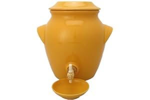 Bouchonnerie Jocondienne 1302 Vinaigrier avec Coupelle + Bonde Liège/Robinet Bois Jaune 30 x 26 mm