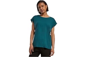 Urban Classics Ladies Extended Shoulder tee Camiseta, Opaco para Mujer