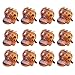 TRIXES 12Pc Stylish Brown Mini Hair Claws Clips Pins Clamps