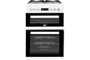 Beko 60cm Double Oven Gas Cooker - White
