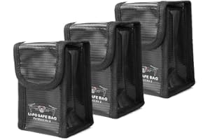 iEago RC Mavic Air 2S Sac de Batterie LiPo Sac Lipo Sac de sécurité Batterie Sac de Protection Ignifuge Antidéflagrant LiPo Stockage Bag pour DJI Mavic Air 2/ Air 2S Drone Batterie Accessiores, 3Pcs
