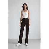 DeFacto Afra x DeFacto Straight Fit Kumaş Pantolon &Ccedil;ift Cepli Normal Bel Standart Boy E4660AX25SP