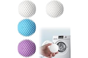 EXQUIMA 4 PCS Tumble Dryer Balls,Reusable Dryer Balls to Soften Clothes, Reduce Wrinkles, and Cut Drying Time Laundry Balls for Washing Machine, Rapid Dryer Ball, Washing Machine Balls