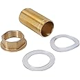 Faucet Repair Kit, Basin Mixer Tap Repair Kit Fitting Accessories Set Threaded Brass Nut Copper Tube Apron Install Parts (M32-150mm)