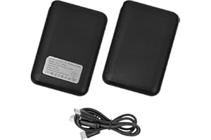 WNDY'S DREAM 1 paire de piles de rechange rechargeables pour chaussettes chauffantes, 5000 mAh, extra larges - Utilisation longue durée