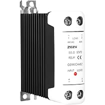 Produktbild von Jadeshay Halbleiterrelais SSR GSR2-1 80DA – DC Gesteuert, AC, DIN-Schiene, Mit Kühler