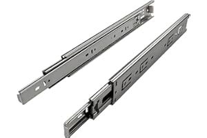 EVOTRADE Paire de rails coulissants H45 à billes avec fermeture standard – rails de tiroir avec extraction totale – charge 50 kg (550 mm)