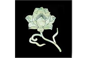 INLAYSTICKERS Inlay Sticker für Gitarren & Bass - Lotus - Weiß Perle