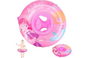 SWPEED Bouee Bebe, Ajustement Gonflable Bouée Bébé Parasol Bouee Bebe Piscine, Aidez Les Enfants de 3 à 72 Mois à Apprendre la Natation et Les Coups de Pied