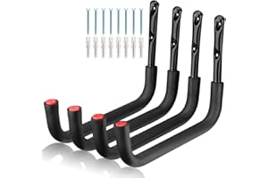 MOUNDNAIK Garage Storage Kayak Hook 39.5cm Heavy Duty Storage Hanger Wall Mounted Hanging Canoe Paddle Board Surfboard Snowboard Ladders Bikes (26.5cm x 39.5cm)