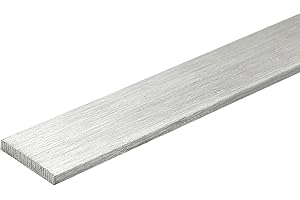 sourcing map 316L Stainless Steel Flat Bar 300mm Length 15mm Width 3mm Thickness Metal Strips Brushed Finish for DIY Kitchen Craft Machinery Building Chemical Industry, 1pcs