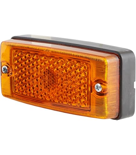 Indicatore Di Direzione HELLA 2BA 002 324-021, Alogeno 12/24V, Montaggio Esterno, Diffusore Giallo, Attacco Laterale, 1 Pezzo