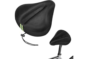 Riisoyu Coprisella per Bicicletta, Coprisella Bici in Gel Morbido Coprisellino Bici Imbottito Copri Sella Sellino Bicicletta Morbido e Confortevole per Uomo e Donna Adatto per Bici da Strada Cyclette