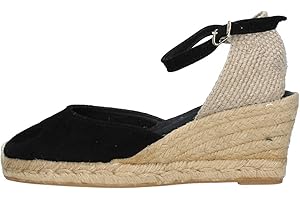 TONI PONS Lloret-5 - Espadrille compensée pour Femmes dans des Tons Unis de en Daim.