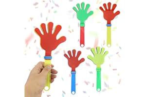 RNBEVANSANNE 4 Pack Hand Clappers Create Thunderous Cheers With Our 9-Inch Hand Clappers - Perfect For Sports Events, Parties, And Gifts for ages 14 and older (Mixed Colors)
