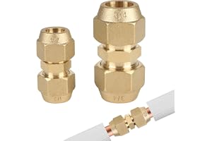 SUPAWAY Set med 2 kopparslangförlängningar för luftkonditionering - 1/2" och 3/4" - Luftkonditioneringstillbehör - Dubbel kop