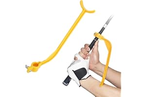 SOONHUA Entrenador de swing de golf, ayuda de entrenamiento de swing de golf, herramienta de entrenamiento de práctica recta, herramienta de entrenamiento de corrección de movimiento de postura,