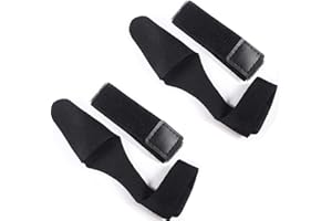 PAIKIUU 2PCS Fishing Rod Strap Sleeve Black, Fishing Rod Tip Upper Rod Cover Protector Cap Elastic Fishing Rod Bands Accessories for Fishing