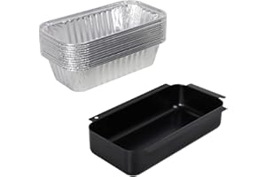 SafBbcue 9328812P06 Grill Catch Pan Drip Pan for CharBroil Grease Drip Tray 463365021 463448021 463655421 463347519 463347017 with Aluminum Foil Liner -12Pcs