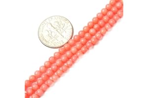 GEM-INSIDE CREATE YOUR OWN FASHION Sweet & Happy Girl's store 3mm runde Edelstein Rosa Coral Strand Rocailles 15 Zoll Schmuckherstellung Perlen