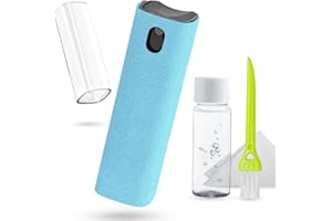 walrfid - Kit di pulizia per schermo tattile e nebulizzatore, kit di pulizia per TV elettronica, laptop, tablet, PC, schermi piatti LCD, occhiali, compatibile con iPhone, iPad, MacBook Pro, azzurro