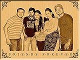 Incredible Gifts India Personalized Gifts Friendship Day - Engraved Photo On Wood (12 X 9)