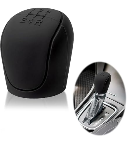 Couvercle Levier Vitesse GTLM - Silicone Antidérapant, Universel | Pour Voiture, Camion, SUV (Rouge)