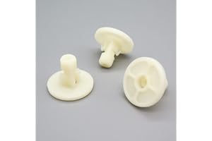 VVO Fasteners - Juego de 10 clips para guardabarros y forro de plástico para rueda delantera, color blanco