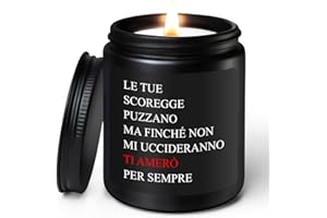 Coldbling Regali Anniversario San Valentino per Lui Lei, Candela Profumata al Sandalo Idee Regalo Natale Uomo Donna Fidanzato Fidanzata Marito Moglie Regalo Amore Compleanno per Lui