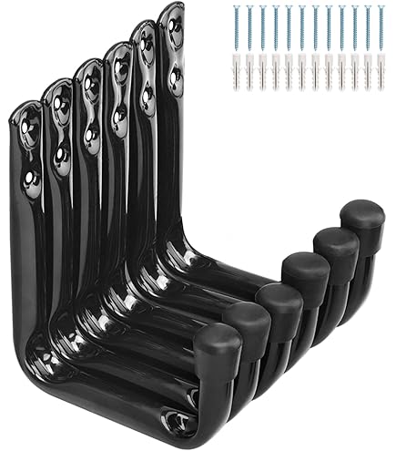 4pcs Garage Hooks For Hanging Ladder Hose Extension Cord Shovel Bike Chair Garde