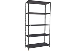 Simon Rack Estanterias Metalicas 2000x1000x400 mm, 5 Baldas Metalica, 100 kg de Punto Flexión, Estanterias Almacenaje, Antracita - Comfort