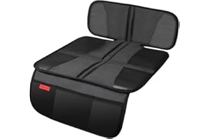 KAIPHY Car Seat Protector - Children Seat Protection Mat - Car Seat Protector for Baby Child Car Seats - Auto Seat Cover Mat for Under Carseat with Thickest Padding to Protect Leather & Fabric Upholstery