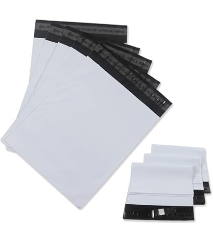 Lot De 50 Pochettes D'Expédition Office Products - 80x55x5 Cm - PEBD Opaque Blanc