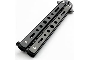 Butterfly-Trainingsgerät aus Edelstahl von TFXWERWS, schwarz, klappbar